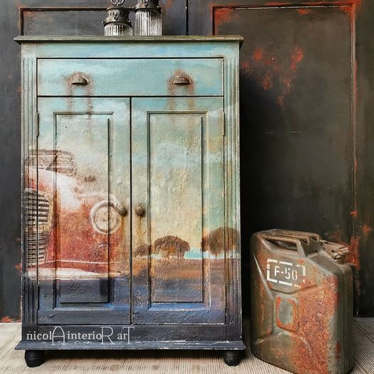 Miniaturbild: Mint VINTAGE CAR Decoupage Paper