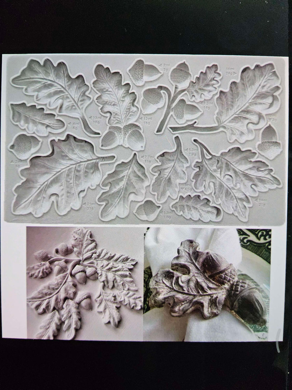 Thumbnail: EICHENBLÄTTER & EICHELN Silikonform