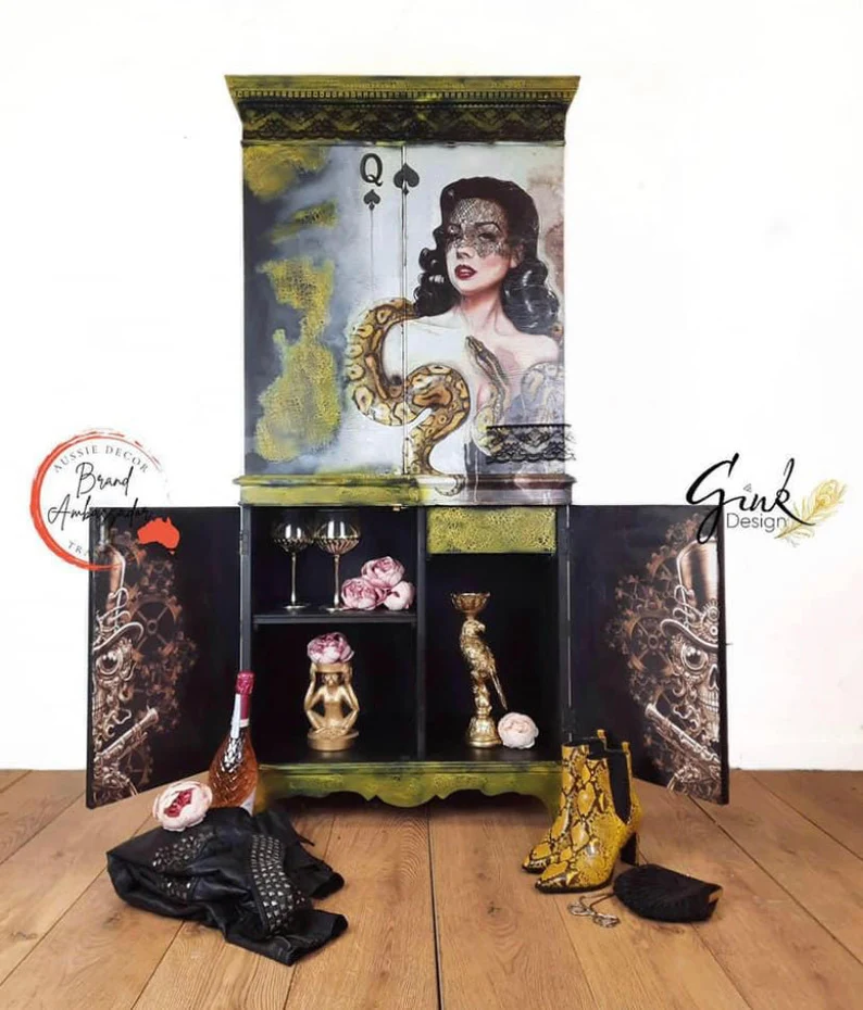 Miniaturbild: Aussie "Top Hat Duel" Luxe Decoupage Paper - 40gsm