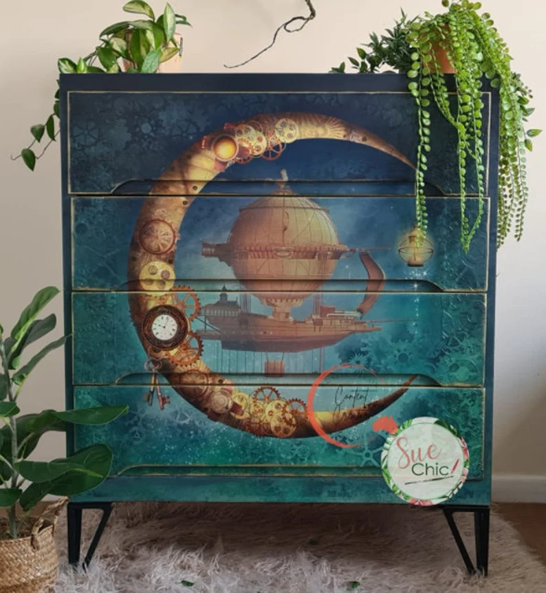 Miniaturbild: Aussie "Steampunk Crescent" Luxe Decoupage Paper