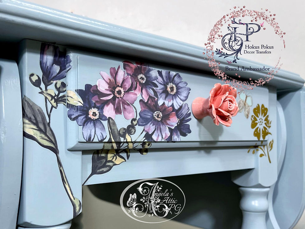 Miniaturbild: Hokus Pokus VINTAGE BLOOMS Transfer