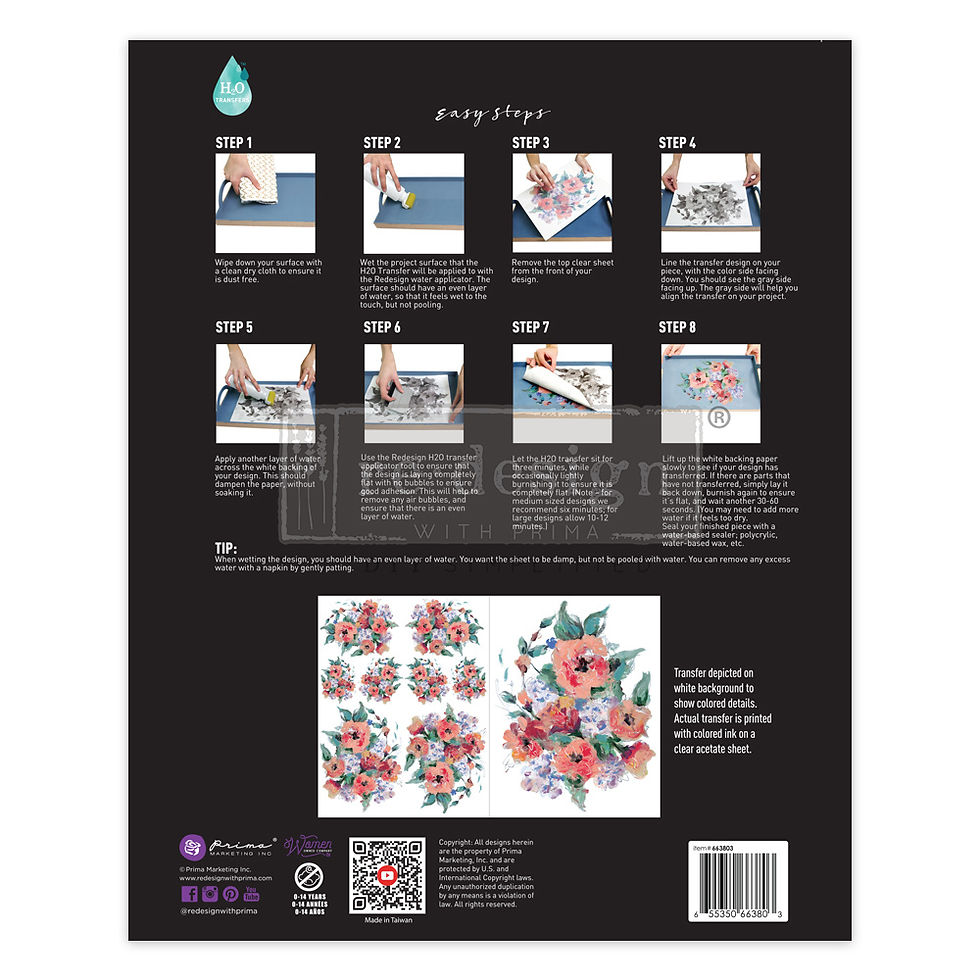 Thumbnail: ReDesign BRILLIANT BLOOMS H2O Transfer