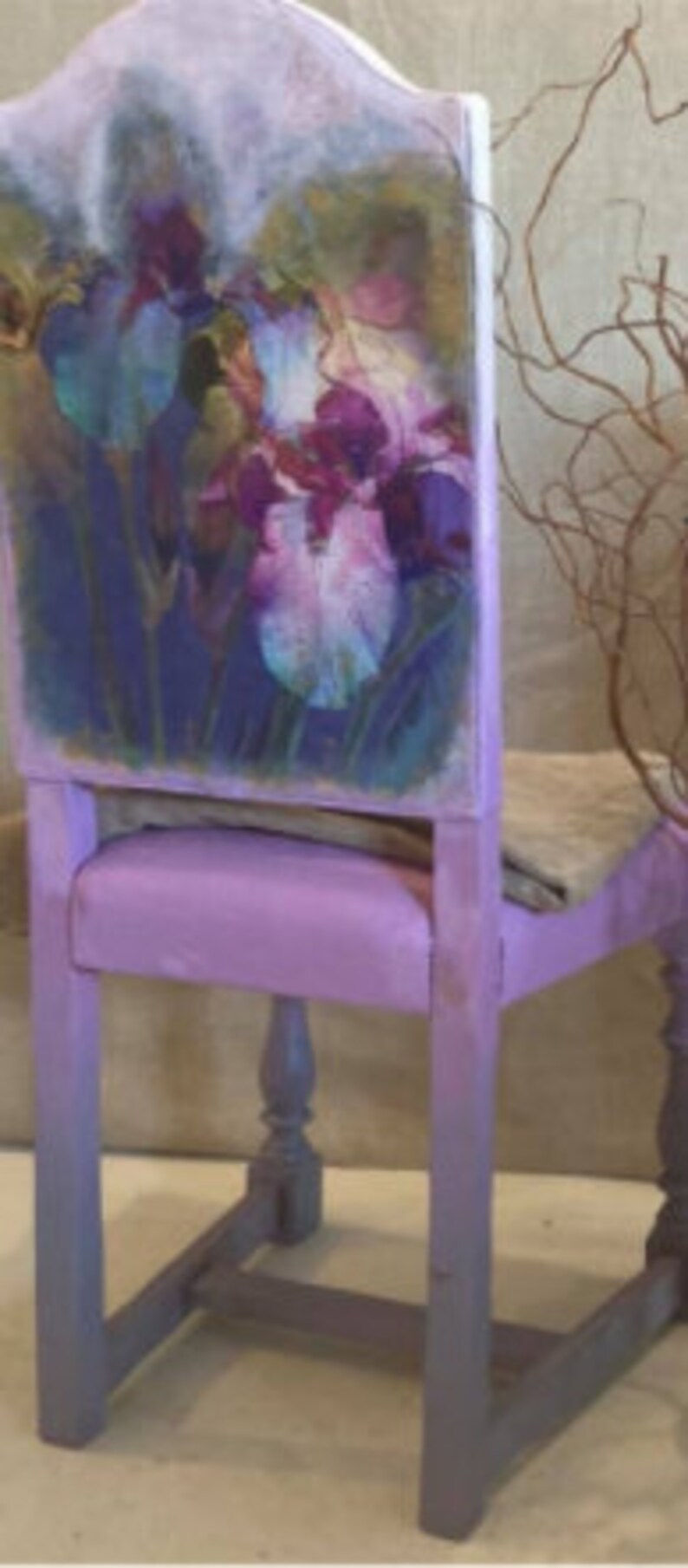 Thumbnail: Aussie "Stormy Iris" Luxe Decoupage Paper