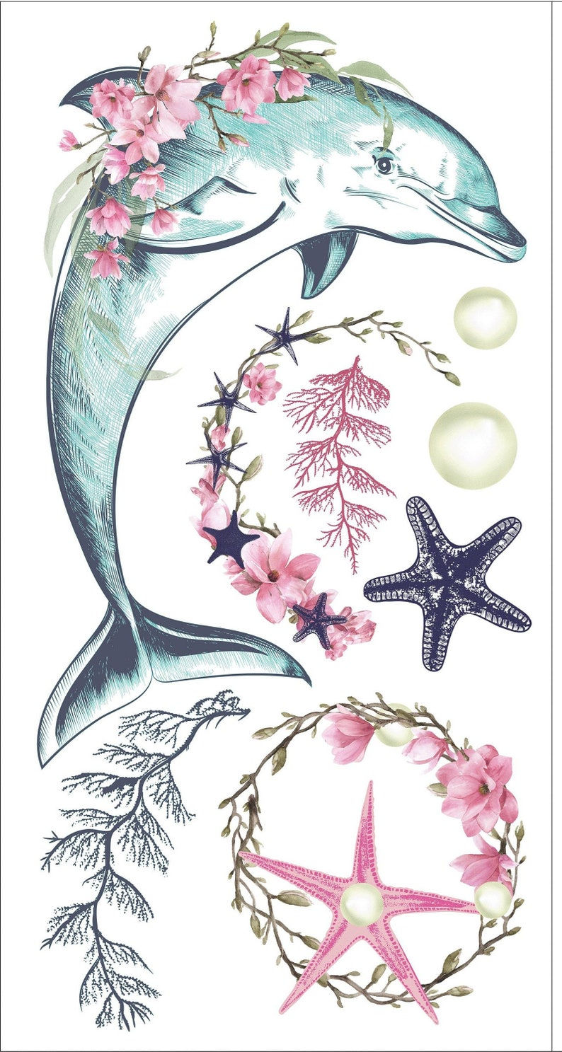 Thumbnail: Hokus Pokus "The Mermaid" Large Dècor Transfers