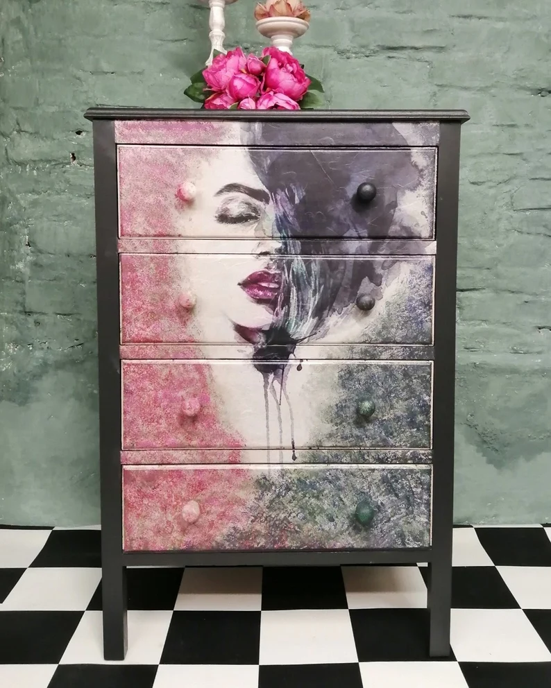 Thumbnail: Aussie "Moody Blues" Luxe Decoupage
