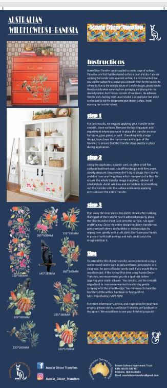 Thumbnail: Aussie Dècor "Australian Wildflowers I - Banksia" Transfers