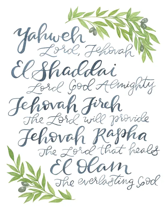  YHWY  Tetragrammaton  JHVH