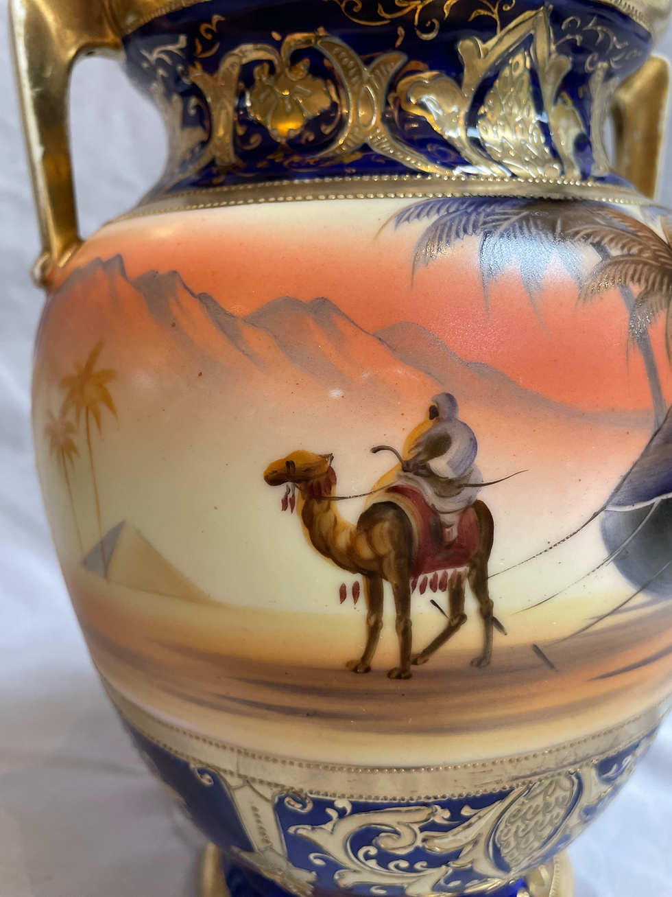 Thumbnail: Large 1920s Noritake Camel Desert Vase