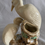 Thumbnail: Double Crane Majolica Posy Vase