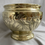 Thumbnail: Brass Art Deco Planter with Iris Flowers