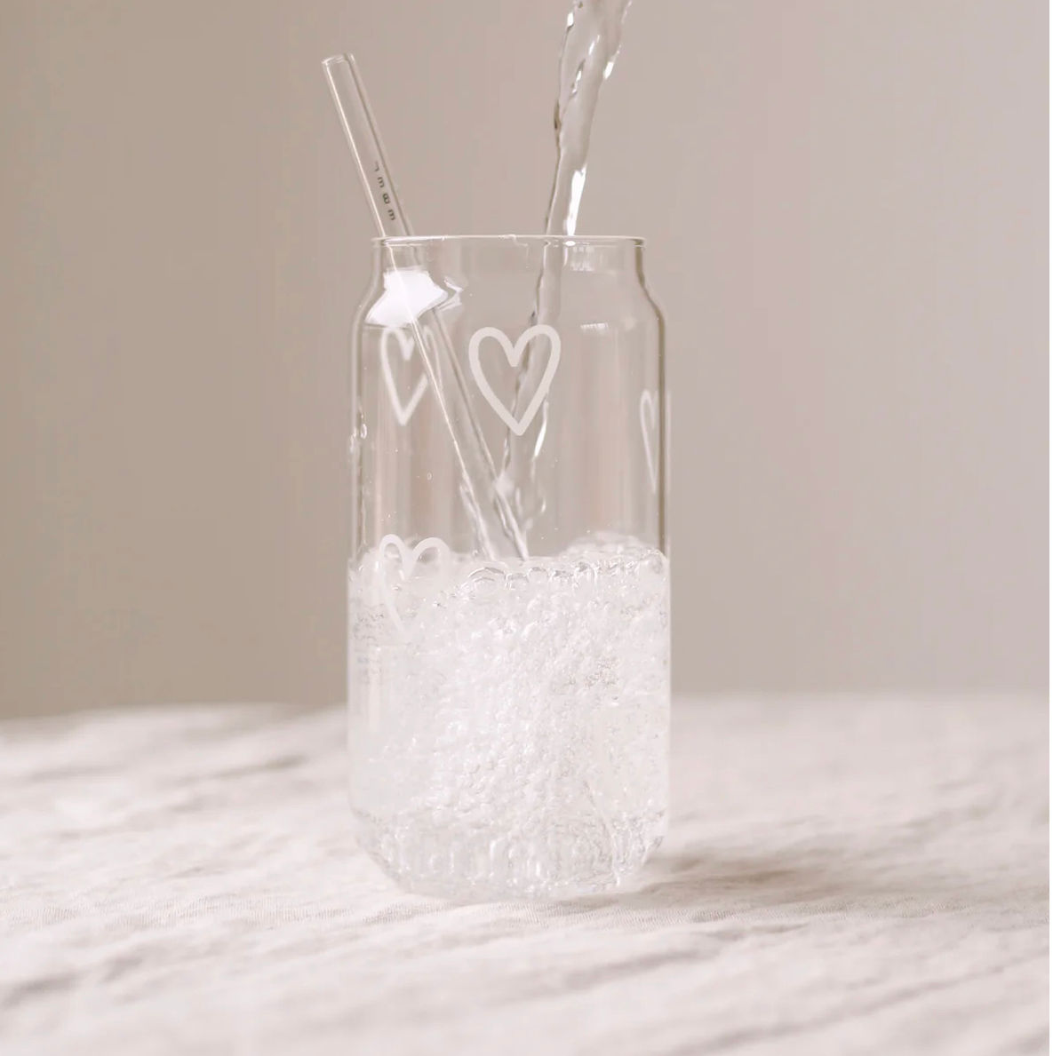 כוס פחית - לבבות