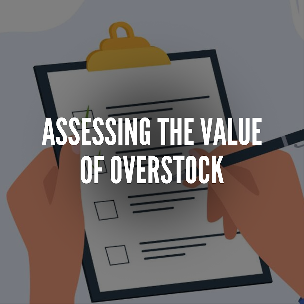 Assessing the Value of Overstock
