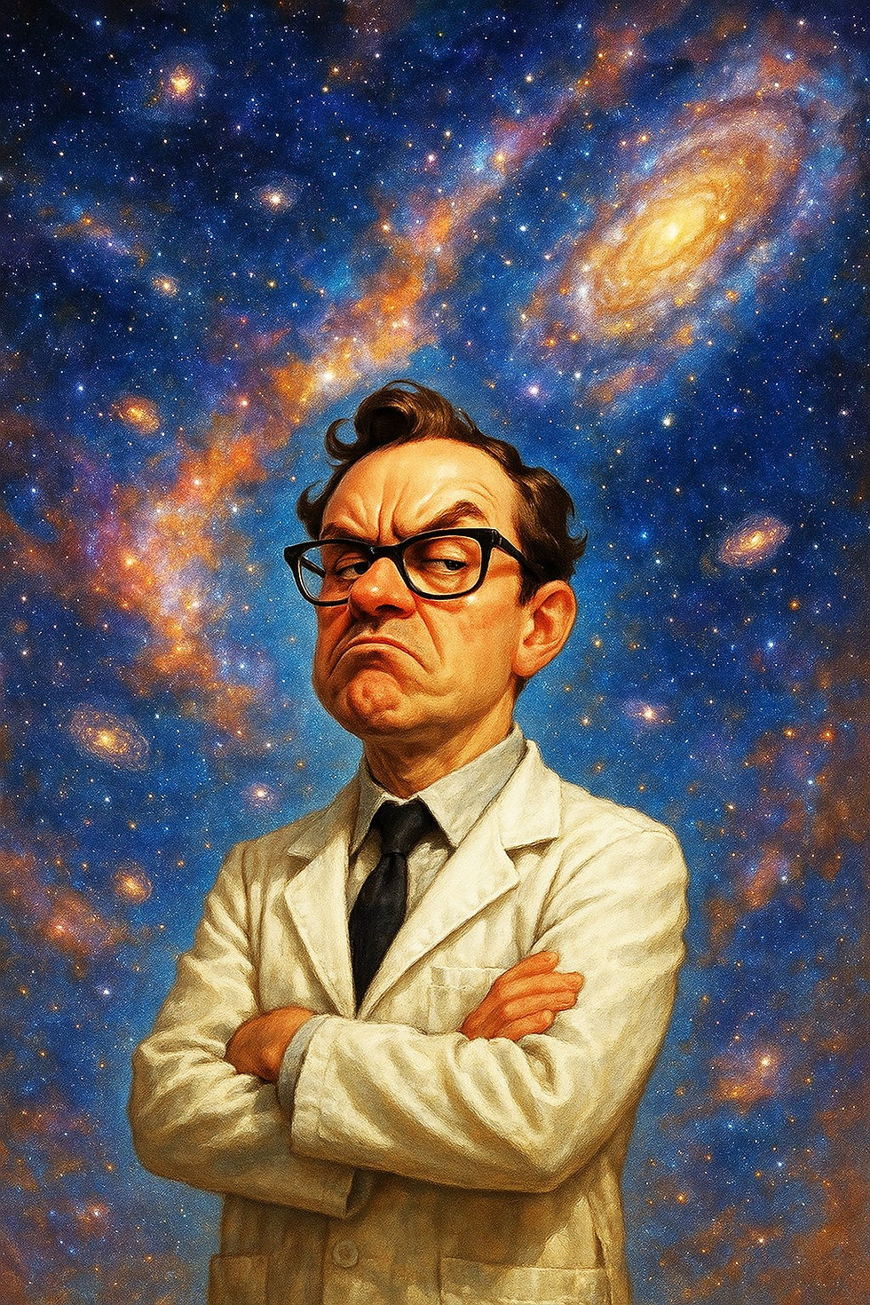 Arrogance of learned man.
