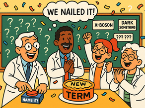 Naming an unknown event makes scientists happy.