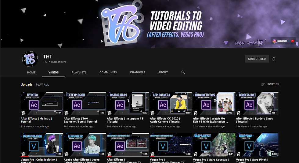 Tutorialchannel My Favorite Tutorial Channels