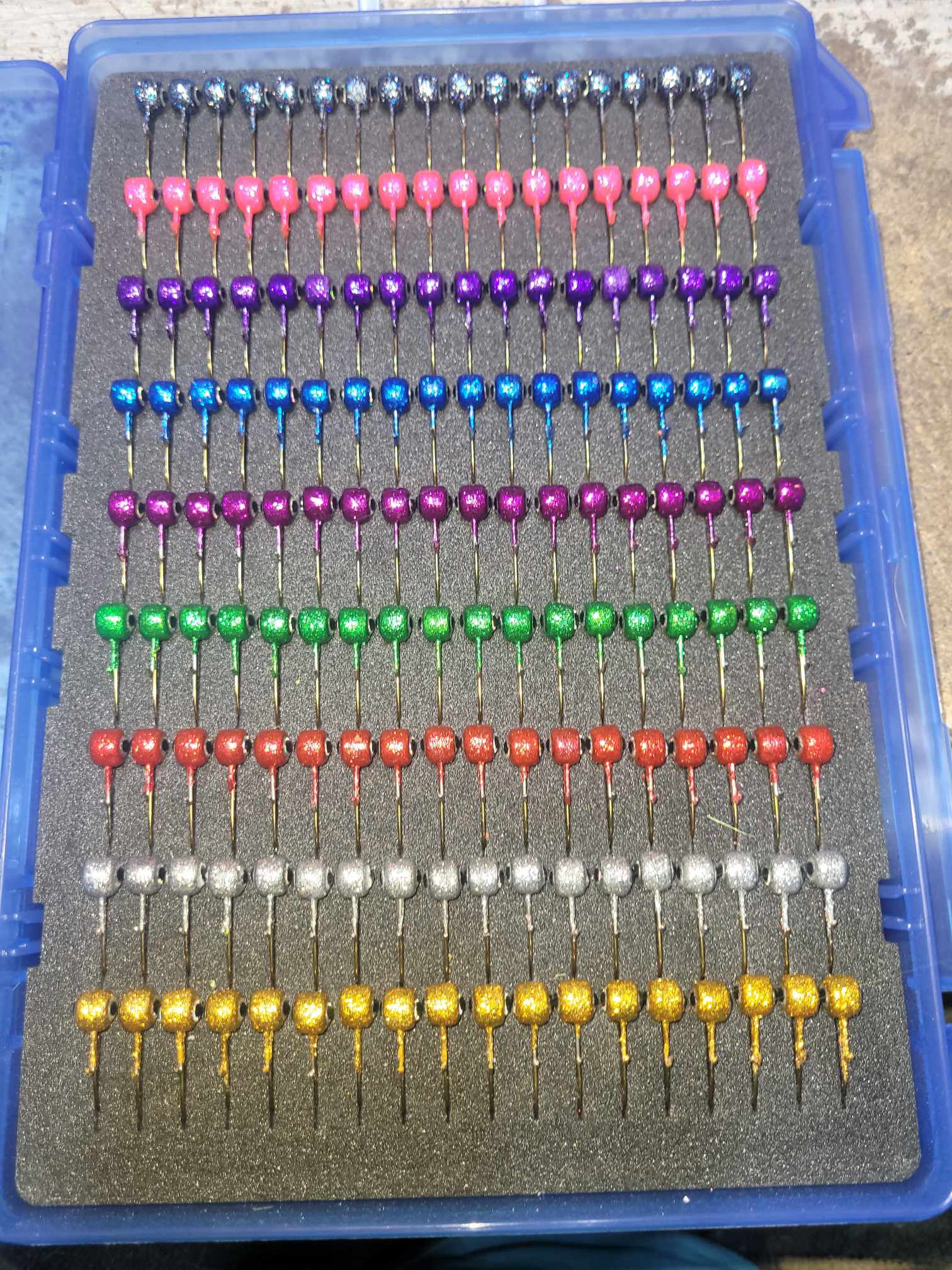 Wire keeper jig head box disco  head kit 162 pk