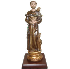 Imagen decorativa de San Francisco de Asís 20cm.