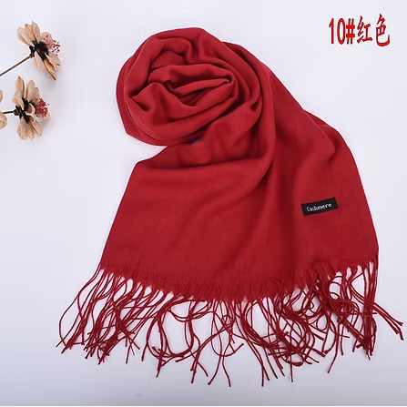 New Autumn and Winter Solid Color Scarf for Both Men and Women, 100g Single