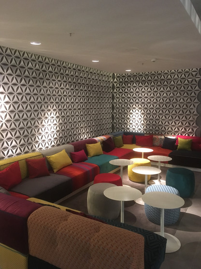 Lichtdesign zusammen mit Geplan Hotellobby Jaz in Stuttgart