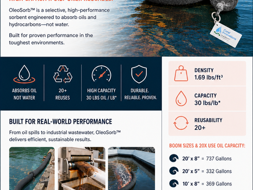 Oil Spill Cleanup Without the Waste: How Reusable OleoSorb® Products Are Changing Spill Response