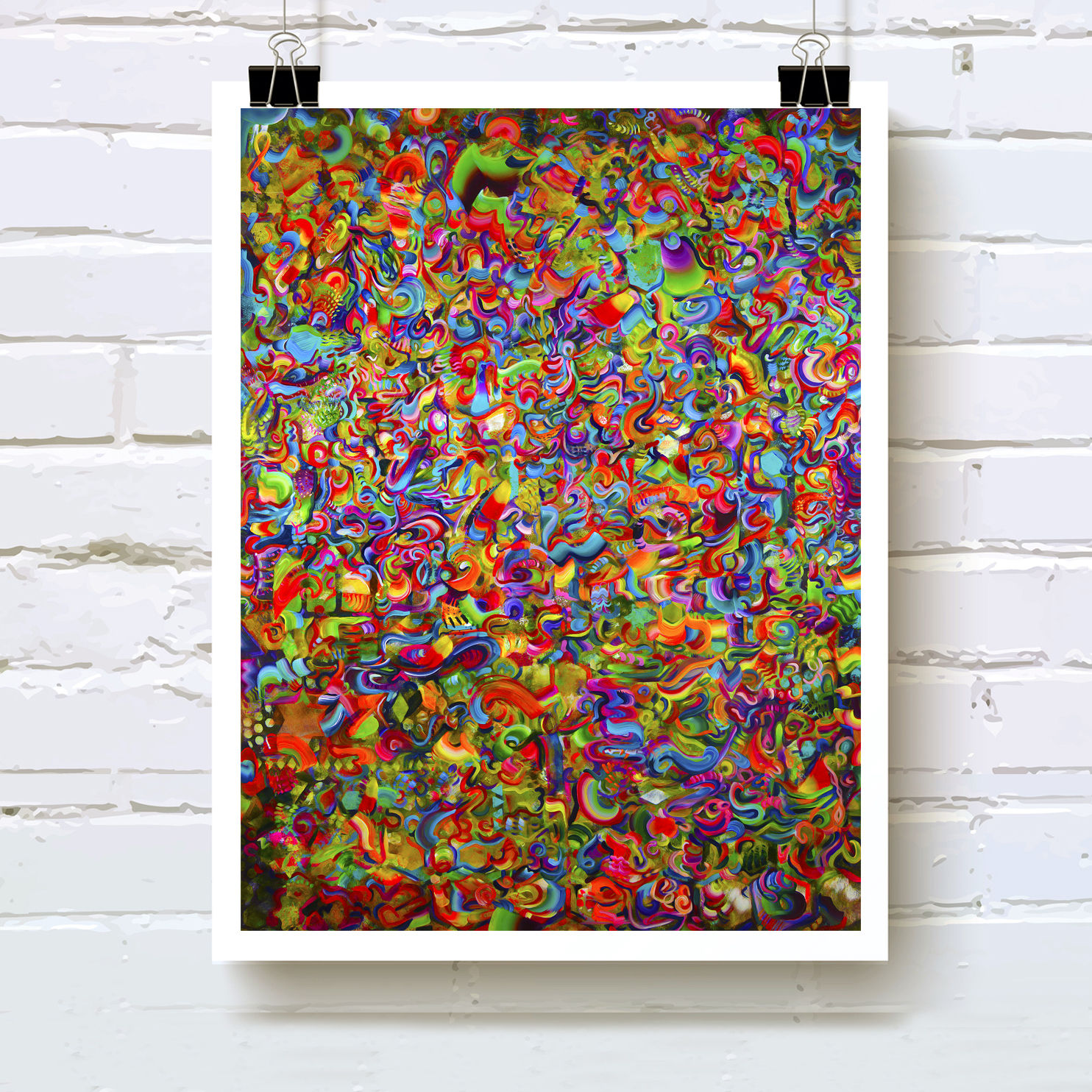 Plasma Halls Art Print