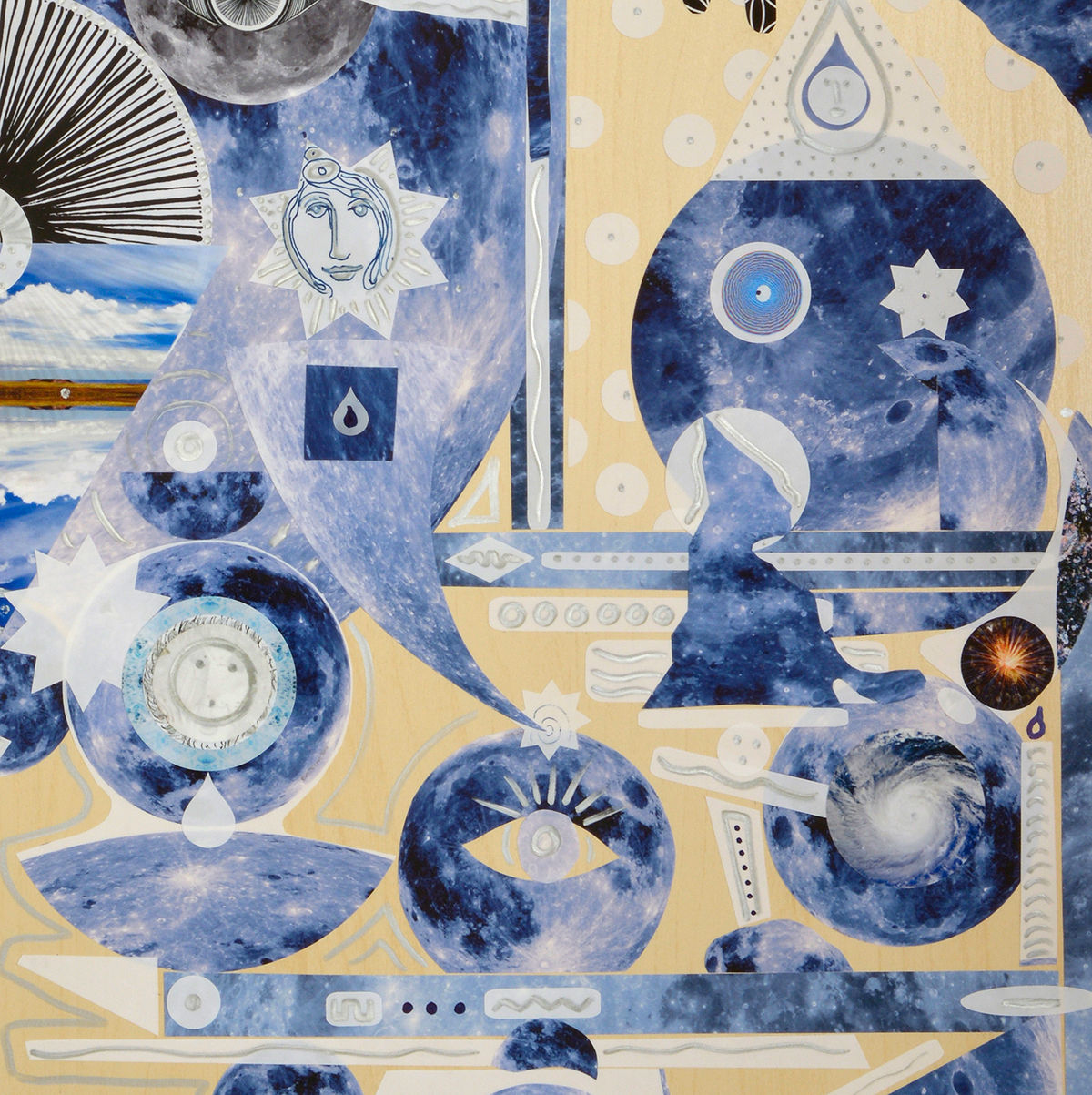 Blue Moon Makers Original Mixed Media Work