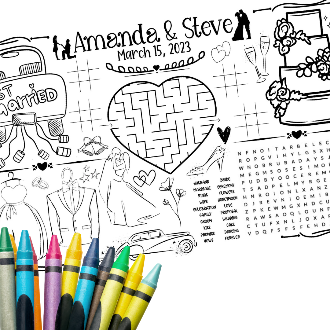 Wedding Activity Placemat