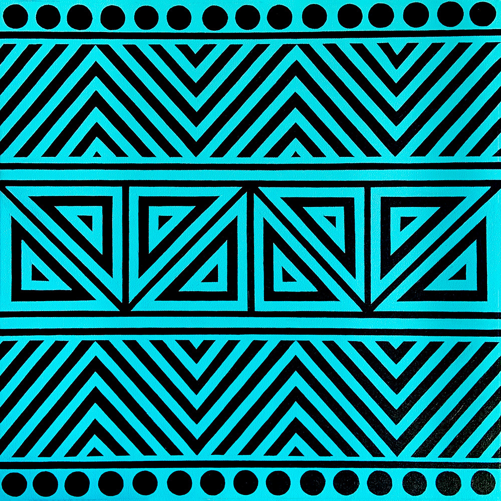 Aqua Optical Illusions VI