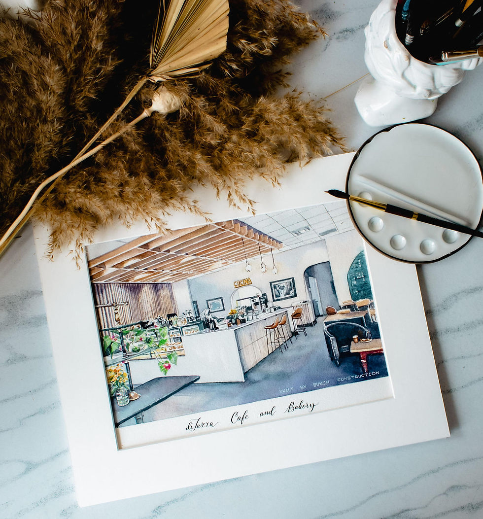 Thumbnail: storefront painting housewarming business gift