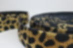 Gummiband mit schwarz-goldenem Leopardmuster