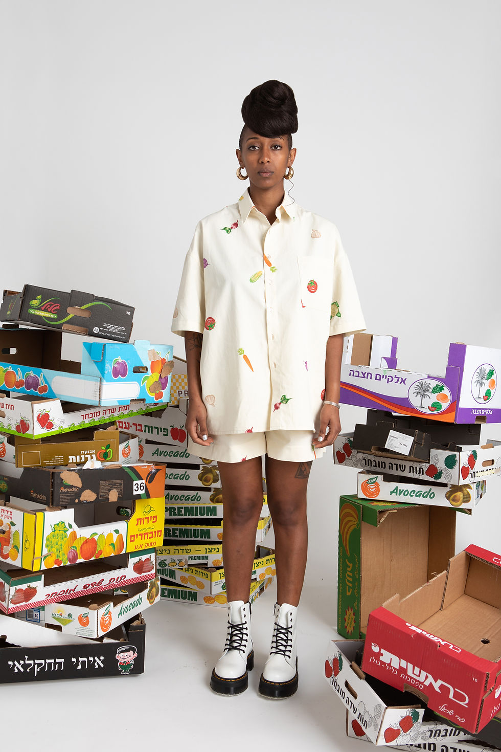 תמונה ממוזערת: vegetable print buttoned shirt 