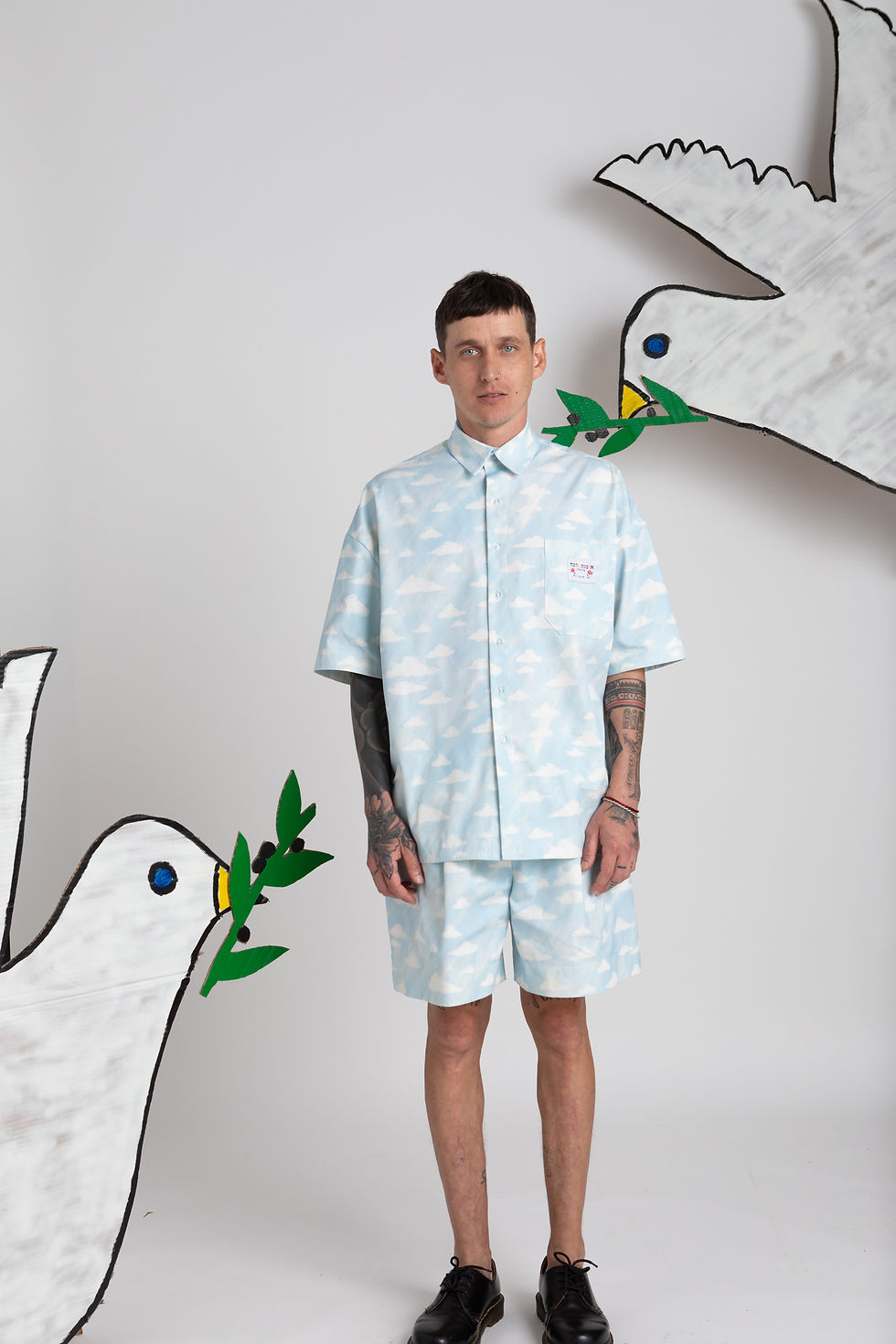 תמונה ממוזערת: cloudy print buttoned shirt