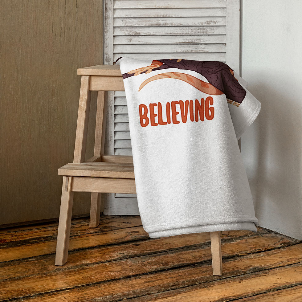 Thumbnail: Basking and Believing - Handdoek
