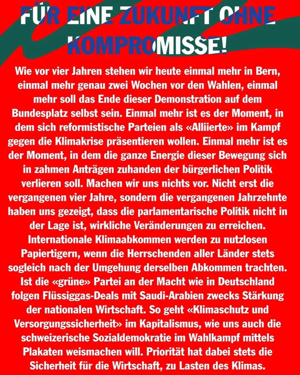 Gemeinsamer Flyer für die nationale Klimademo am 30.09