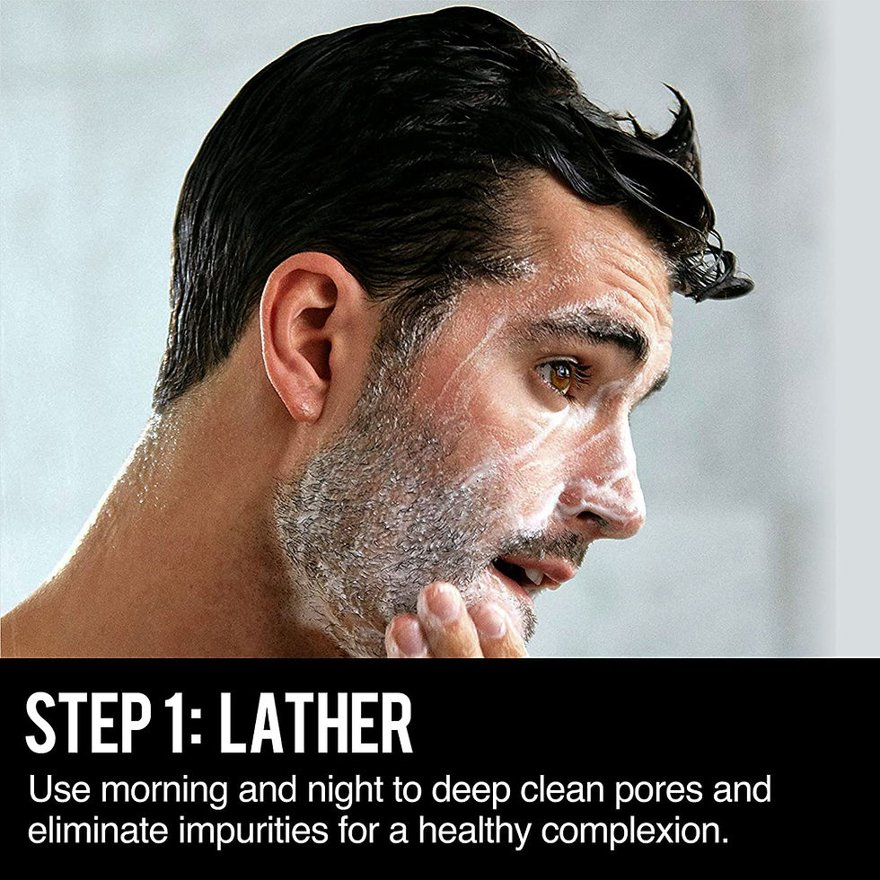 Thumbnail: RUGGED & DAPPER Age Defense Face Cream, Daily Power Scrub Facial Cleanser, Age 