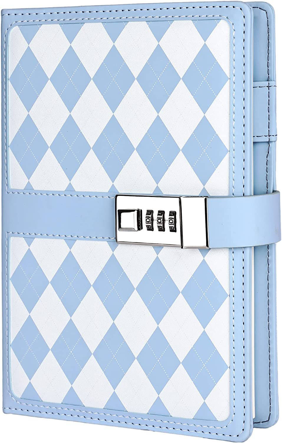 Thumbnail: TIEFOSSI B6 Leather Journal Notebook with Combination Lock, Travel Sailor Writi