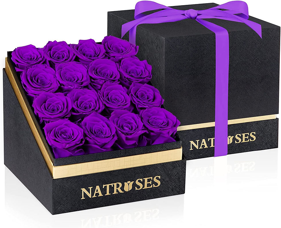 Thumbnail: NATROSES Forever Preserved Roses in a Box, 100% Real Roses That Last Up to 3 Ye