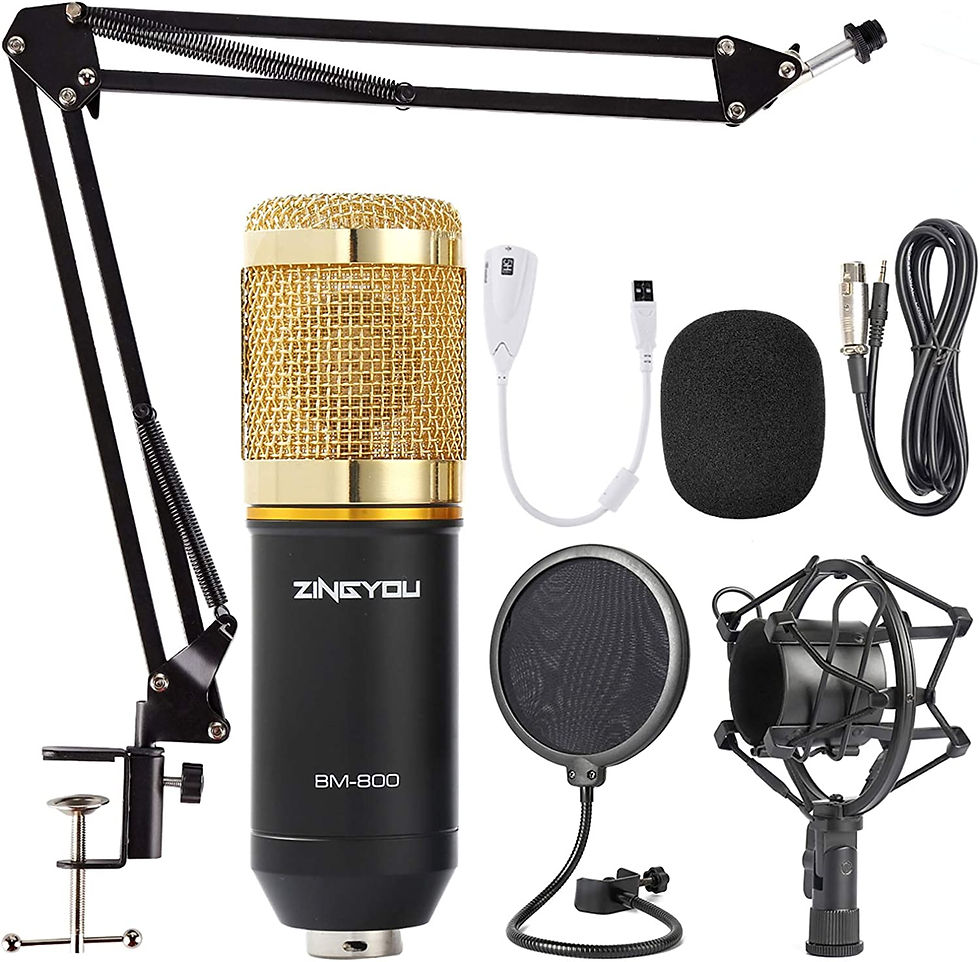 Thumbnail: ZINGYOU Condenser Microphone Bundle, BM-800 Mic Kit with Adjustable Mic Suspens