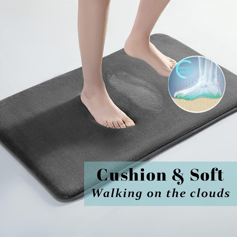 Thumbnail: SONORO KATE Bathroom Rugs, Ultra Absorbent & Non-Slip Memory Foam Bath Rugs, Ma