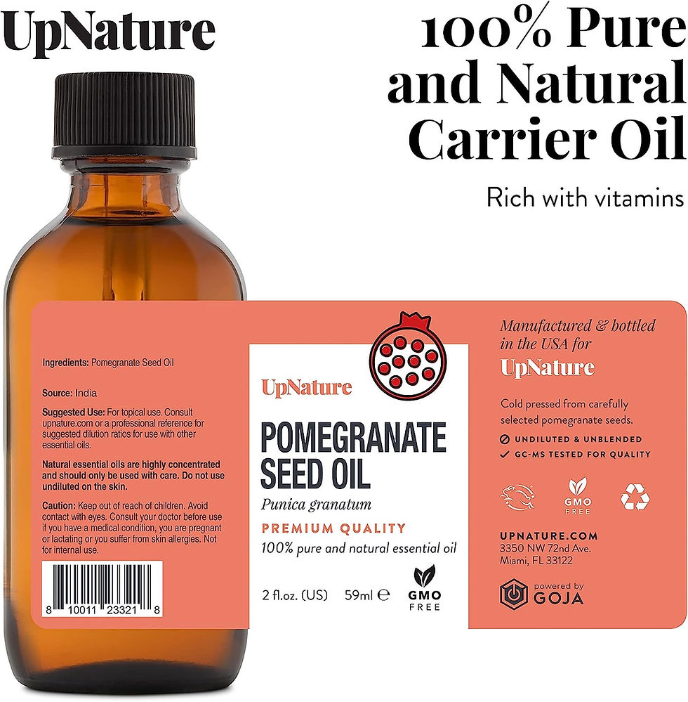 Thumbnail: Pomegranate Seed Oil 2oz - 100% Pure & Natural Pomegranate Oil- Skin Oil, Facia