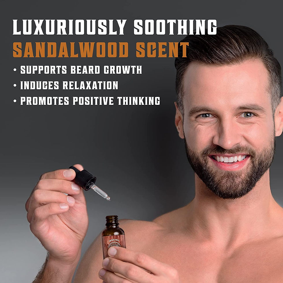 Thumbnail: Viking Revolution Beard Oil Conditioner - All Natural Sandalwood Scent with Arg