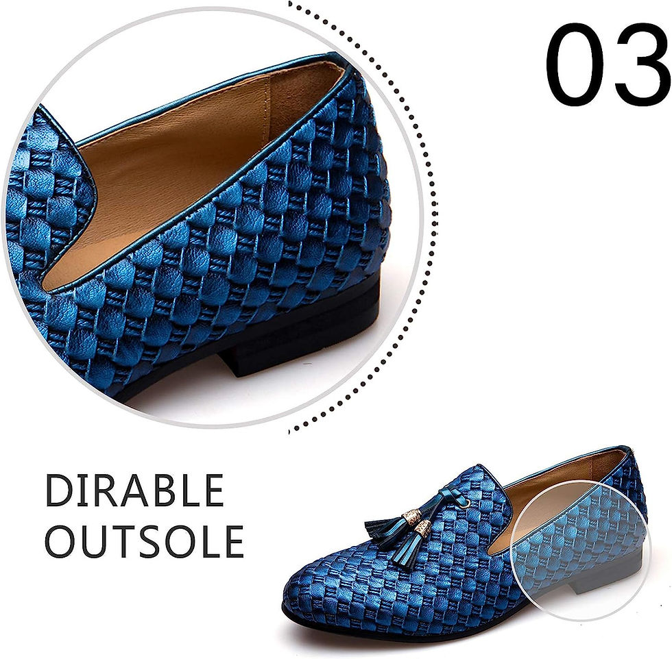 Thumbnail: Men's Vintage Velvet Embroidery Noble Loafer Shoes Slip-on Loafer Smoking Slipp