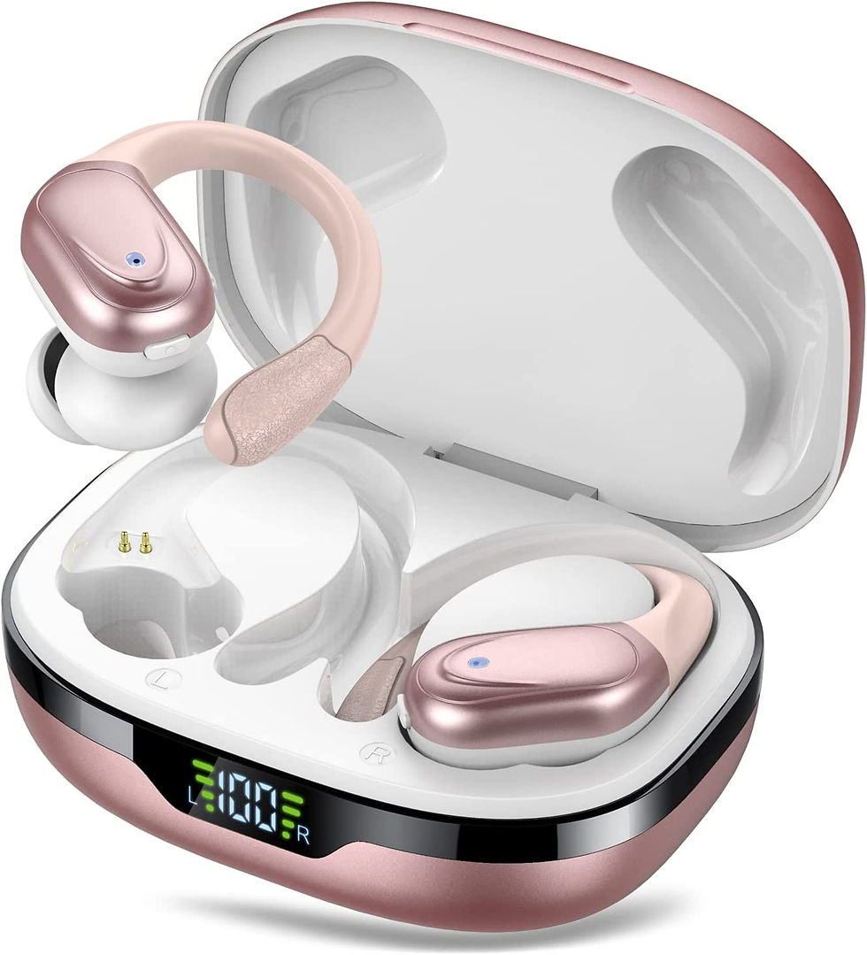 Thumbnail: CASCHO Wireless Earbuds, Bluetooth 5.3 Headphones, 60Hrs Playback HD Stereo Aud