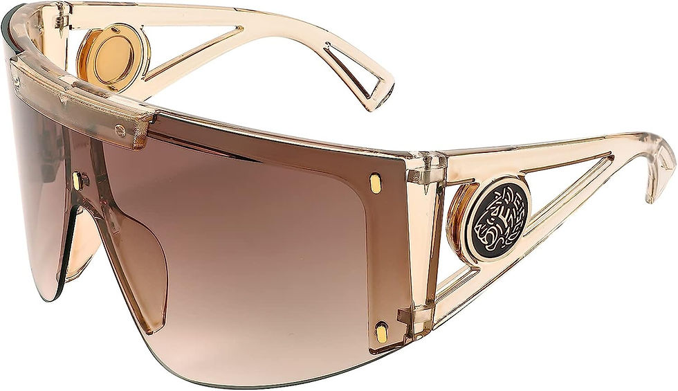 Thumbnail: FEISEDY One Piece Oversized Sunglasses for Men Women Big Shades Wrap Shield Sun