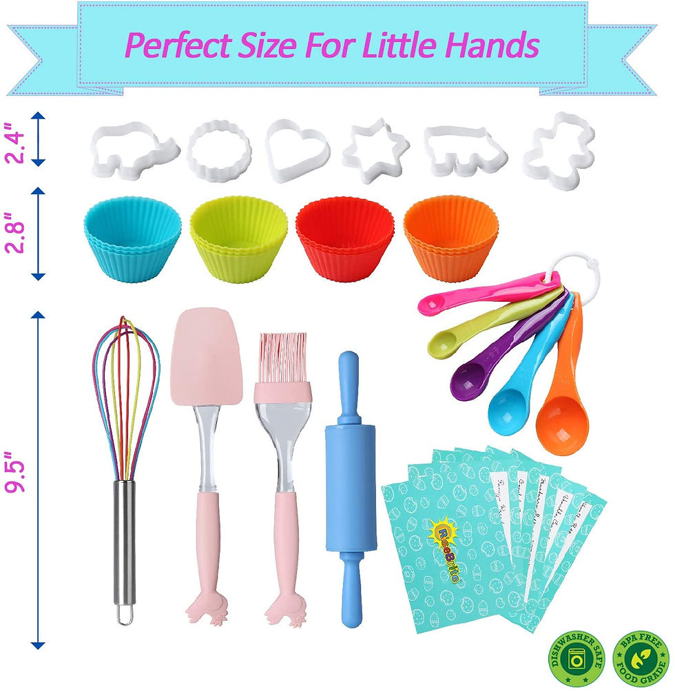 Thumbnail: Kids Baking Sets for Girls - 35 Pcs Gift Set Kids Baking Set for Kids Ages 10-1