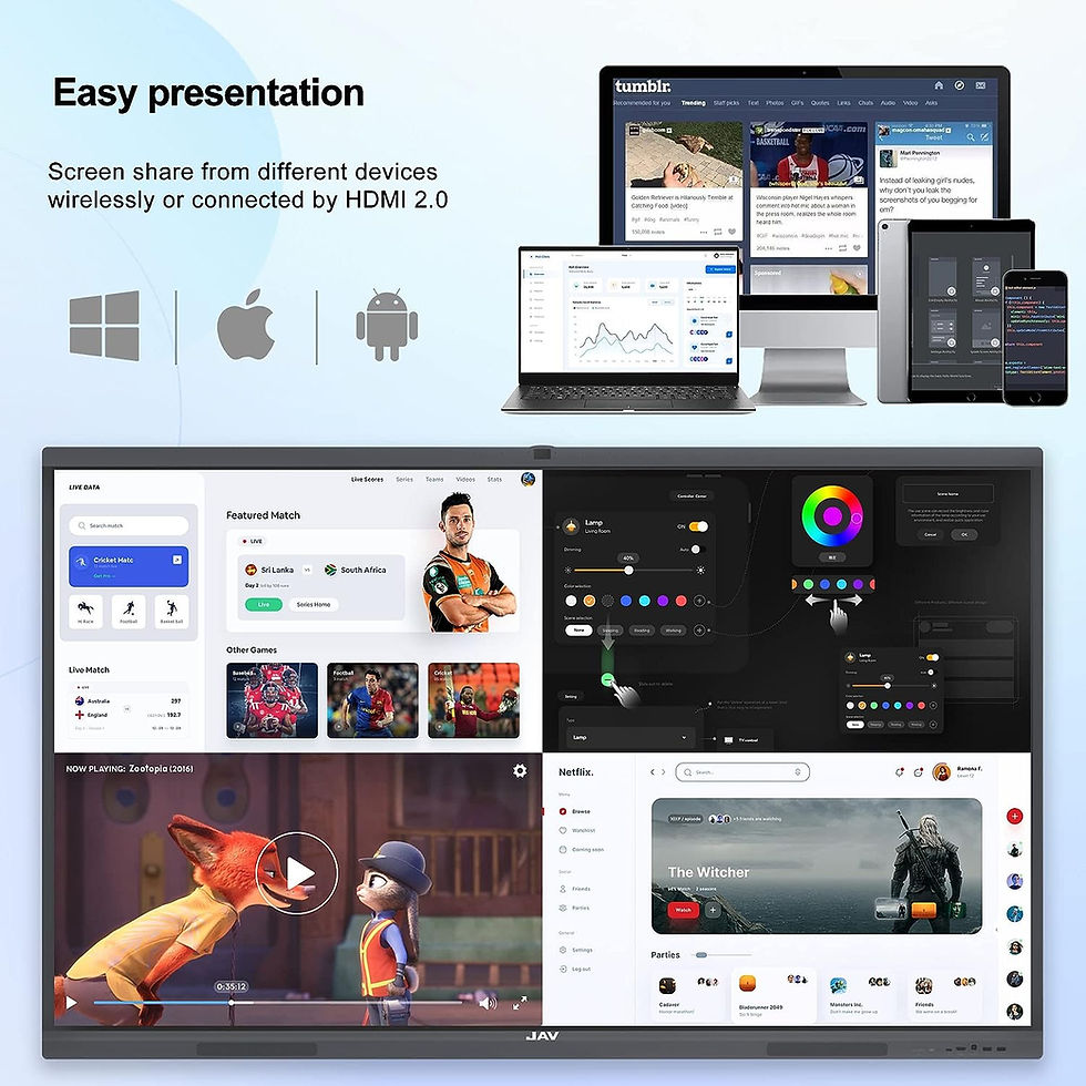 Thumbnail: 55'' 4K UHD Interactive Whiteboard Digital Board Interactive Touch Display Smar