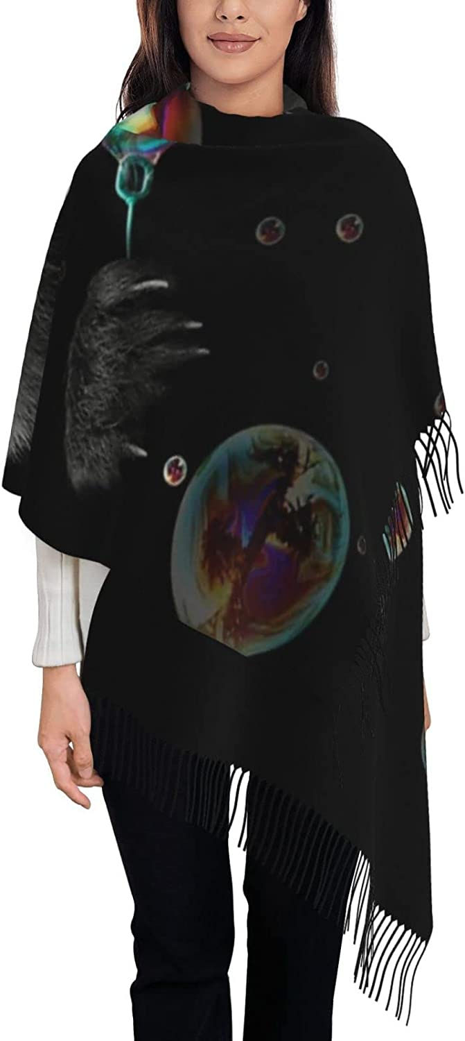 Thumbnail: Womens Scarf Pashmina Shawls Wraps Winter Warm Soft Cashmere Feel Scarves Gifts