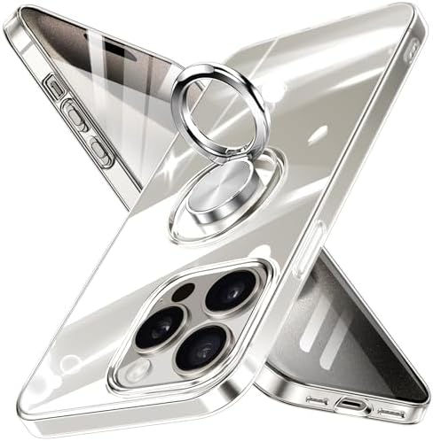 Thumbnail: Guuboly Crystal Clear Designed for iPhone 14 Pro Case with Ring Holder Kickstan