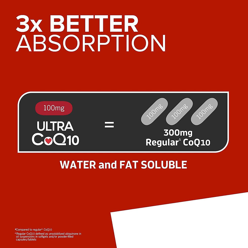 Thumbnail: CoQ10 100mg Softgels - Qunol Ultra 3x Better Absorption Coenzyme Q10 Supplement