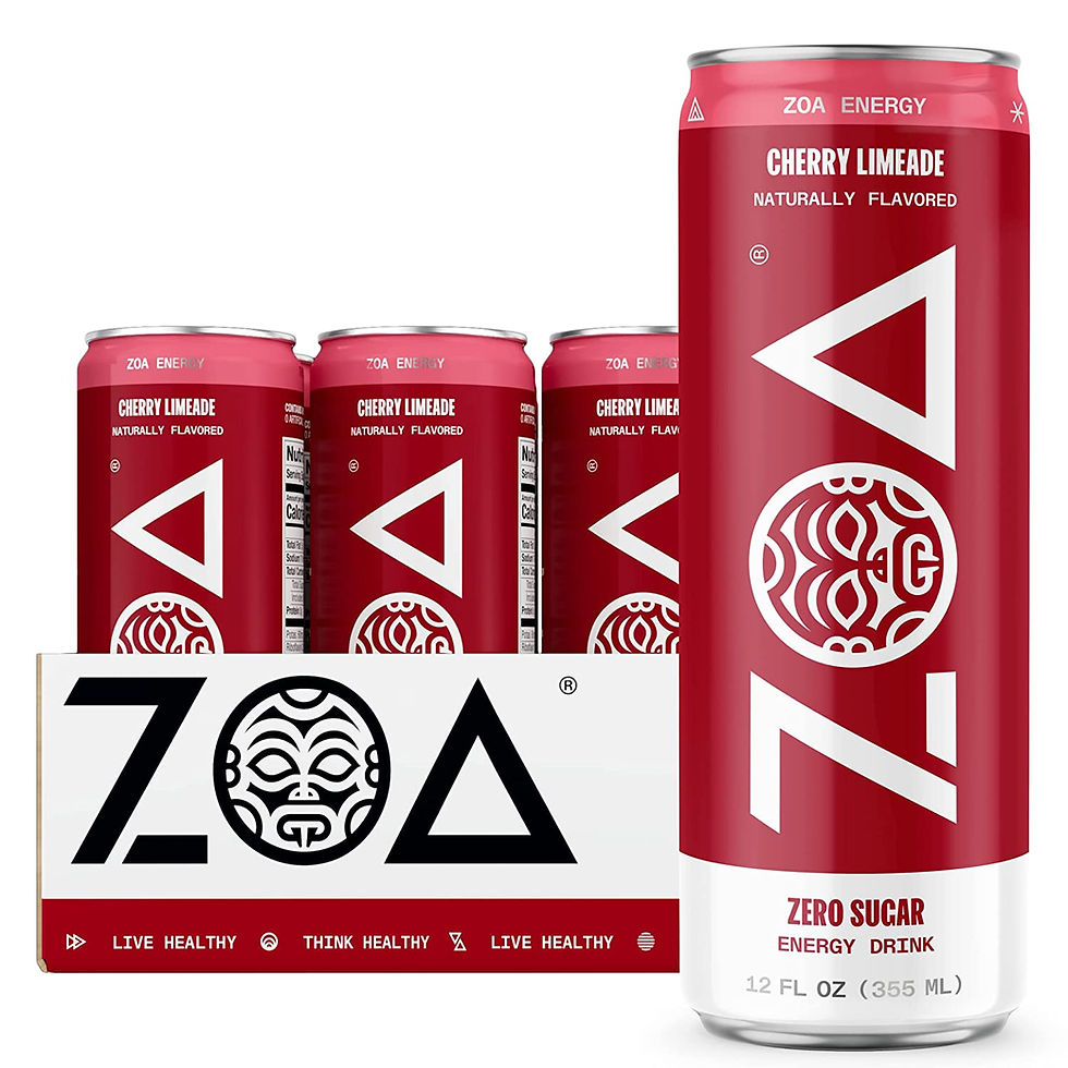 Thumbnail: ZOA Zero Sugar Energy Drinks - Healthy Energy Formula with Vitamins, Electrolyt